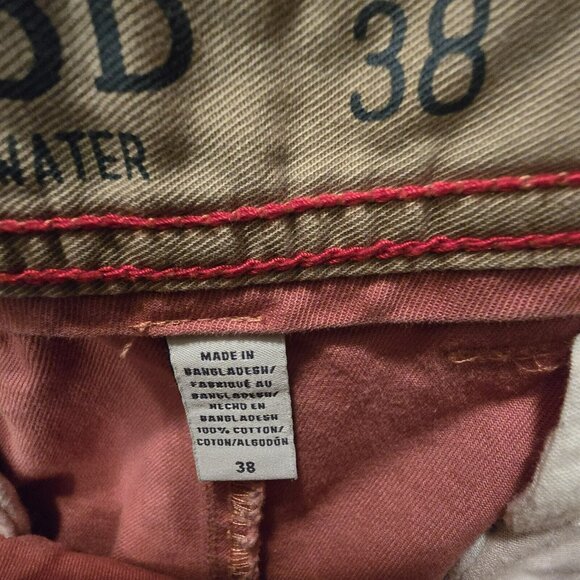 Izod Saltwater Men's Shorts, Size 38, 9" Seem, Pink Samon Color Tropical Summer - Picture 6 of 8